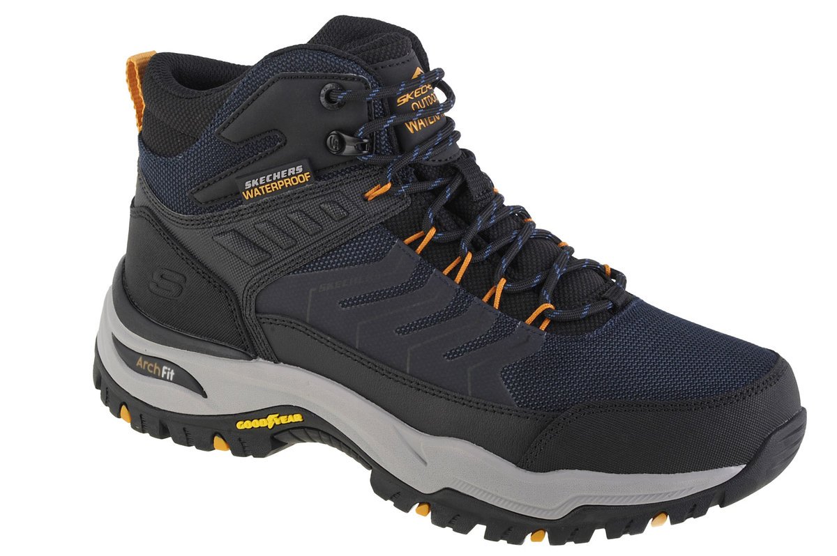 Męskie Buty trekkingowe Skechers Arch Fit Dawson-Raveno 204634-NVBK r. 44