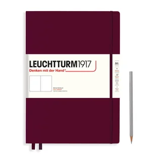 Notatnik Leuchtturm1917 Master A4+, Gładki, Bordowy - Notesy i bloczki - miniaturka - grafika 1