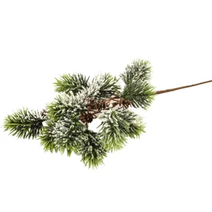 Gałązka ozdobna 40 cm - Ozdoby bożonarodzeniowe - miniaturka - grafika 1