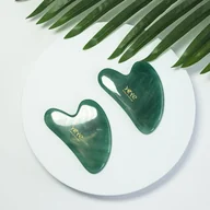 Masażery - Kamień Gua Sha do masażu i relaksu - zielony Jadeit Yeye - miniaturka - grafika 1