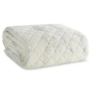 Narzuta EUROFIRANY Blink 3 220 x 240 cm Biało-srebrny - Narzuty Narzuta EUROFIRANY Blink 3 220 x 240 cm Biało-srebrny - Narzuty - miniaturka - grafika 1