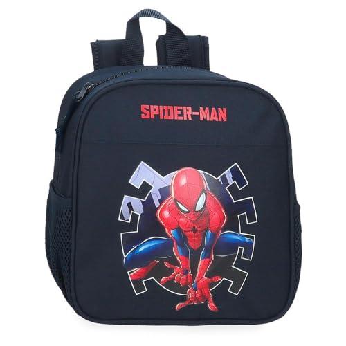 Joumma Marvel Spiderman Attack Plecak Opieka dzienna Czarny 21x25x10 cms 5,25L Poliester, czarny, Plecak przedszkola