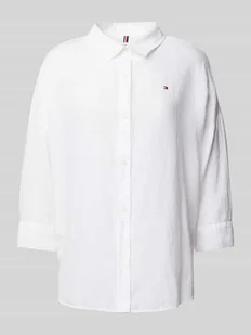 Bluzka o kroju relaxed fit z czystego lnu - Bluzki damskie - miniaturka - grafika 1