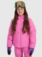 Kurtki i płaszcze dla dziewczynek - 4F Kurtka narciarska membrana 5000 dziewczęca - różowa 158 (12-13 lat) - miniaturka - grafika 1
