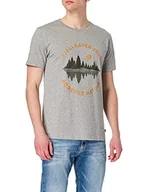 Koszulki męskie - FJÄLLRÄVEN Fjällräven Męski T-shirt Forest Mirror M szary L 87045 - miniaturka - grafika 1