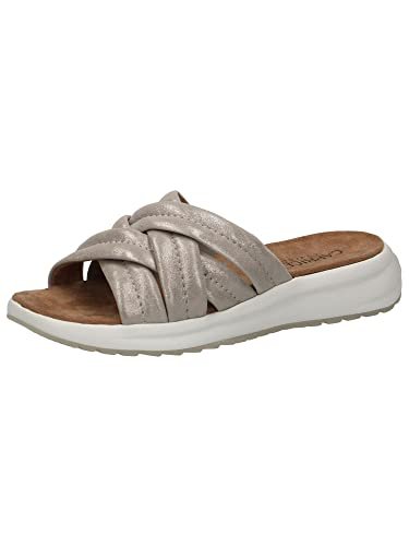 CAPRICE Klapki damskie 9-9-27203-20 płaskie, kamień METALLIC, 41 EU, Stone Metallic, 41 EU Weit