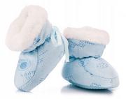 Buty dla chłopców - Ciepłe buciki niemowlęce dla chłopca 0-6 m – 10 cm - miniaturka - grafika 1