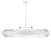 Urządzenia medyczne - NBV-2x30S lampa bakteriobójcza bezpośredniego działania 2x30W sufitowa - miniaturka - grafika 1