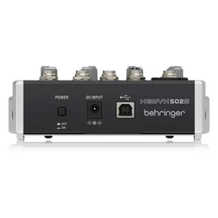 Behringer 502S - 5-kanałowy kompaktowy mikser analogowy z interfejsem USB zaprojektowany specjalnie do obsługi podcastów, streamowania oraz nagrywania w domu - Miksery DJ - miniaturka - grafika 3