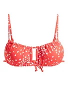 Koszulki i topy damskie - Roxy Dwuczęściowy top PT BEACH CLASSICS ADJ BRALETTE Young Womens Red L - miniaturka - grafika 1