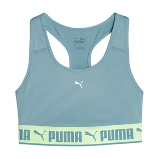 Bielizna sportowa damska - Stanik fitness cardio PUMA Mid Impact Puma Strong - grafika 1