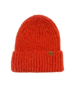 Czapki damskie - Sowa Czapka Pomarańczowy 51% Wełna Merino 49% Bawełna Czesana Unisex One Size - miniaturka - grafika 1