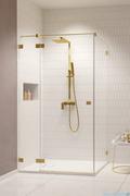 Kabiny prysznicowe - Radaway Essenza Pro Brushed Gold Kdj kabina 90x75 cm lewa szczotkowane złoto 10097090-99-01L/10098075-01-01 - miniaturka - grafika 1