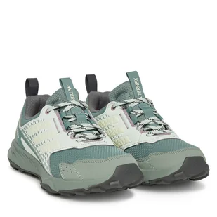 Buty do biegania adidas Tracefinder JI4289 Zielony - Buty sportowe damskie - miniaturka - grafika 1