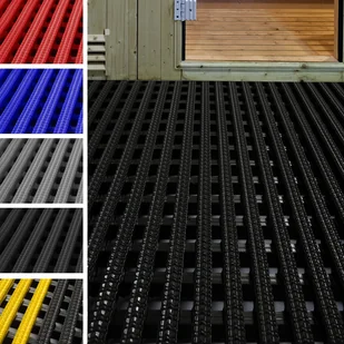 Mata antypoślizgowa Multi-Grip na stanowisko pracy Mata podłogowa PVC antypoślizgowa czarna 60x300 cm - Maty antypoślizgowe - miniaturka - grafika 1