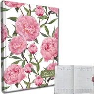 Kalendarze - EV-Corp Kalendarz 2026 A5 tygodniowy rozkładówka Peonie - kalendarz - miniaturka - grafika 1