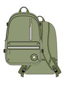 Plecaki - CONVERSE 10021138-A08 Straight Edge - Seasonal Color Backpack Unisex zielony, zielony, Einheitsgröße, Plecak - miniaturka - grafika 1