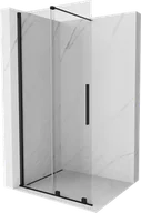 Ścianki i drzwi prysznicowe - Mexen Velar drzwi prysznicowe rozsuwane Walk-in 75 cm, transparent, czarne - 871-075-000-03-70 - miniaturka - grafika 1