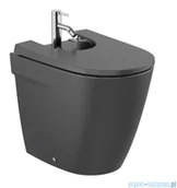 Kompakty WC - Roca Ona bidet stojący przyścienny czarny mat A357687080 - miniaturka - grafika 1