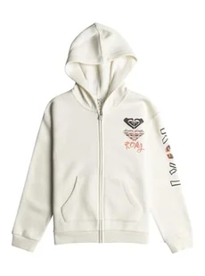 Roxy Top SURF FEELING ZIPPED SZCZOTKOWANY SZCZOTKOWANY Młodzieżowy Biały 8/S - Koszulki i topy damskie - miniaturka - grafika 1