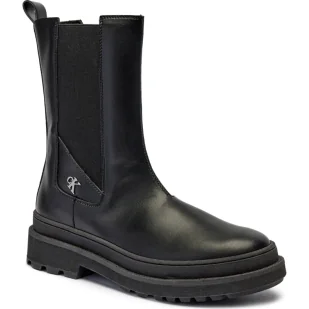 CALVIN KLEIN JEANS Kozaki CHELSEA - Buty dla dziewczynek - miniaturka - grafika 1