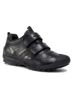 Buty dla dziewczynek - Geox Sneakersy J Savage A J0424A 00043 C9999 D Czarny - miniaturka - grafika 1
