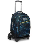 Plecaki - Seven Wózek Szkoła JACK 3 Koła -LED BALLOON, Czarny - Plecak Zastosowania 3w1 - Kieszeń Przednia - Maxi Koła - Plecak Szkoła, Wózek Podróżować Dziecko, Bluebell Turquoise, Taglia unica, szkoła - miniaturka - grafika 1