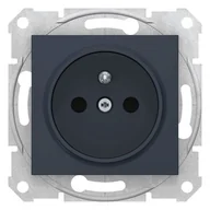 Gniazdka elektryczne - Schneider Electric Sedna Gniazdo pojedyncze z/u z przesłonami(z. bezgwint) grafit SDN2800770 SDN2800770 - miniaturka - grafika 1