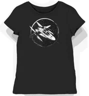 Koszulki i topy damskie - Koszulka damska czarna z motywem kosmicznej floty 5855 XXL - miniaturka - grafika 1