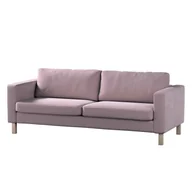 Pokrowce na meble - Dekoria pl pl Pokrowiec na sofę Karlstad rozkładaną zgaszony róż 224 x 89 x 64 cm Velvet 1017-704-14 - miniaturka - grafika 1