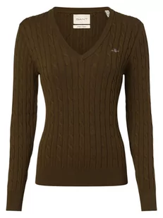 Gant - Sweter damski, zielony - Swetry damskie - miniaturka - grafika 1