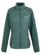 Kurtki i kamizelki sportowe damskie - Regatta Kurtka hybrydowa "Clumber" w kolorze turkusowym - miniaturka - grafika 1