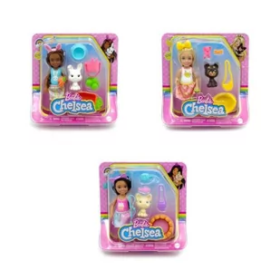 Barbie Lalka Chelsea Urodziny Ze Zwierzątkami Hgt08 Mattel Mix Cena Za 1 Szt - Lalki dla dziewczynek - miniaturka - grafika 1