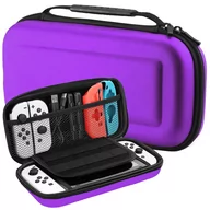 Akcesoria do Nintendo - Etui case pokrowiec wzmocniony do Nintendo Switch | fioletowy - miniaturka - grafika 1