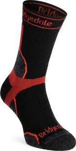 Bridgedale Skarpety do biegania Bridgedale Trail Run Midweight T2 Merino Sport Crew - black 36 - 39 - Skarpety termoaktywne - miniaturka - grafika 1