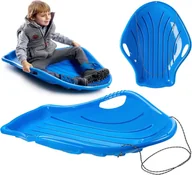 Sanki i ślizgacze - Niebieskie sanki bobslej ISDM-3005U z uchwytami, duże i stabilne - miniaturka - grafika 1