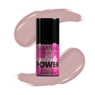 Lakiery hybrydowe - Semilac Pink Power, lakier hybrydowy, A701 Clean Canvas, 7ml - miniaturka - grafika 1