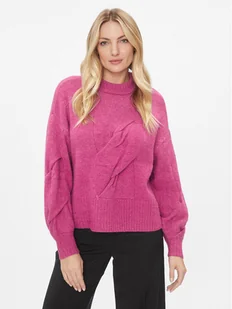 YAS Sweter 26031213 Różowy Regular Fit - Swetry damskie - miniaturka - grafika 1