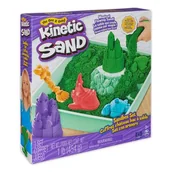 Masy plastyczne - Piasek kinetyczny Spin Master Sandbox Zielony 454 g (0778988404942) - miniaturka - grafika 1