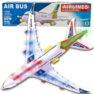 Duży samolot pasażerski A380 światło dźwięk - Samoloty i helikoptery - miniaturka - grafika 1