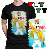 Koszulki męskie - KOSZULKA T-SHIRT MĘSKI WZORY - QUEEN FREDDIE MERCURY ROCK METAL MUZYKA - XS - miniaturka - grafika 1