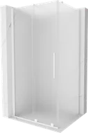 Kabiny prysznicowe - Mexen Velar kabina prysznicowa rozsuwana 130x80 cm, szron, biała - 871-130-080-31-20 - miniaturka - grafika 1