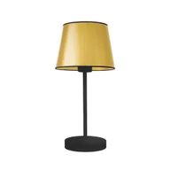 Lampy stojące - Lampa stołowa nocna czarno złota SIENA MIRROR - miniaturka - grafika 1