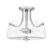 Lampy sufitowe - Hollister lampa sufitowa nikiel QZ-HOLLISTER-SF-PN Quoizel - miniaturka - grafika 1