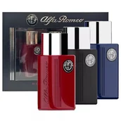 Zestawy kosmetyków męskich - SET ALFA ROMEO Blue EDT spray 40ml + Black EDT spray 40ml + Red EDT spray 40ml - miniaturka - grafika 1