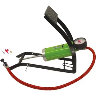 Pompka nożna campingowa z manometrem 55x120mm - Pompki rowerowe - miniaturka - grafika 1