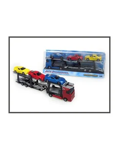 Auto transporter z 3 autami HIPO - Samochody i pojazdy dla dzieci - miniaturka - grafika 1