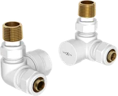 Zawory i kraniki - Mexen zawory grzejnikowe osiowe, białe - W903-000-20 - miniaturka - grafika 1