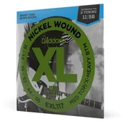 Struny gitarowe  - DAddario EXL117 struny do gitary elektr 11-56 DADEXL117SGE1156 - miniaturka - grafika 1