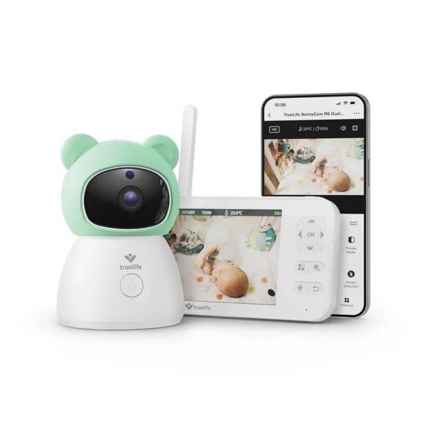 Niania TrueLife Niania elektroniczna NannyCam R6 Dual Smart SmartCare SmartTrack LCD 5''